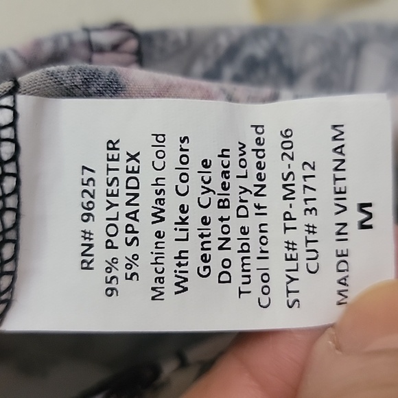 Perception Floral Multicolored Sleeveless Tunic Top M - Picture 5 of 11